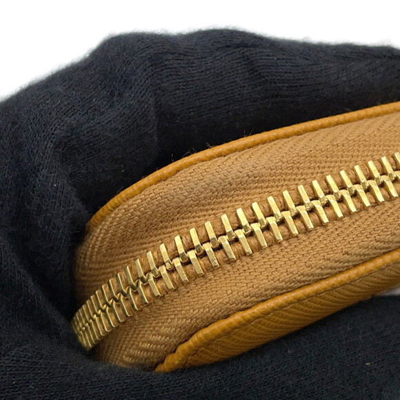 PRADA Orange Leather Saffiano Wallet - Picture 9 of 15